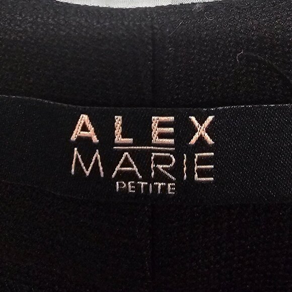 Alex Marie Trousers Pants Black Crop Business Office Casual 12P - Picture 8 of 11
